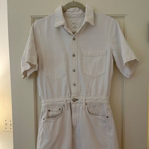 Rag & Bone cream romper dress
